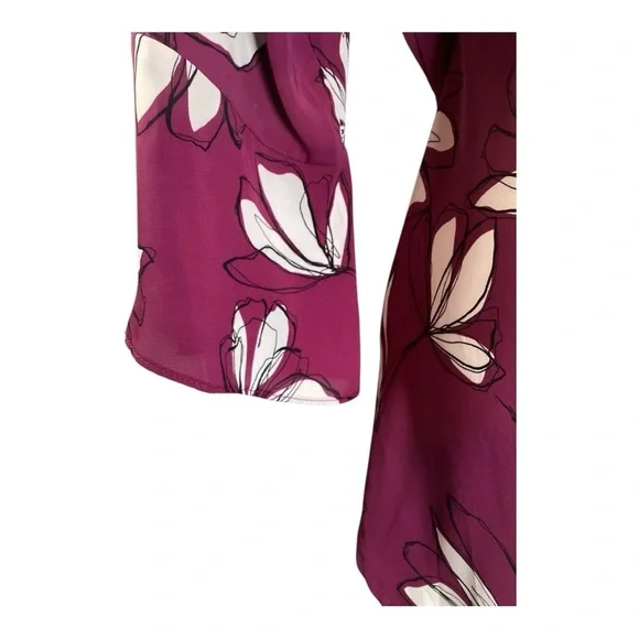 Plus Size, 41 Hawthorn Purple Fitted 3/4 Sleeve Blouse, Size 2X - Picture 6 of 11